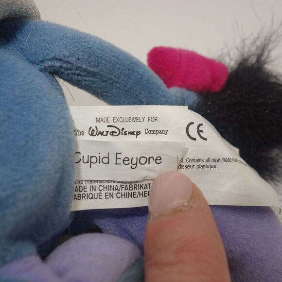 Disney Store Exclusive Eeyore Cupid Mini Bean Bag 9" Plush Winnie the Pooh - Picture 5 of 6